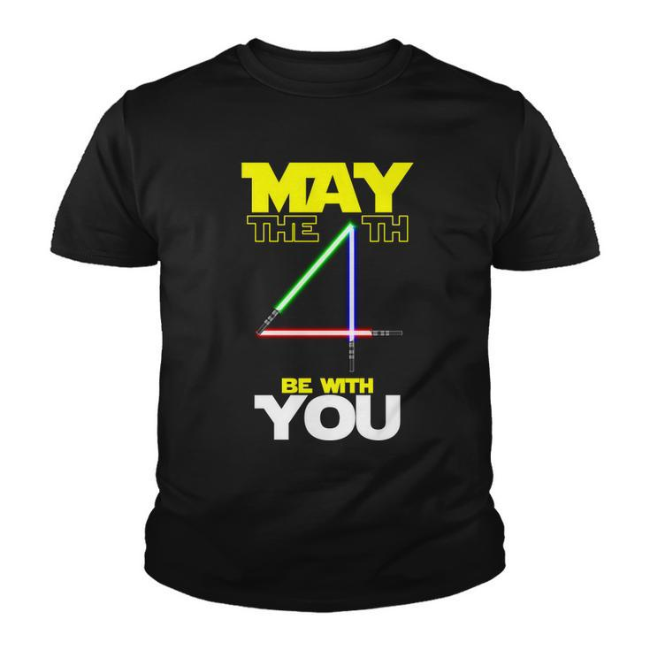 May The 4Th Be With You Lightsaber Tshirt Youth T-shirt