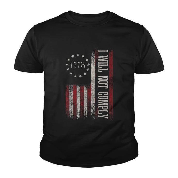 Medical Freedom I Will Not Comply No Mandates Tshirt Youth T-shirt
