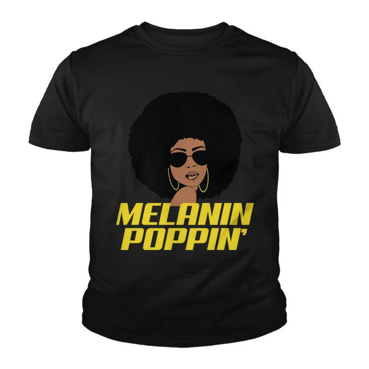 Melanin Poppin Proud African Pride Youth T-shirt