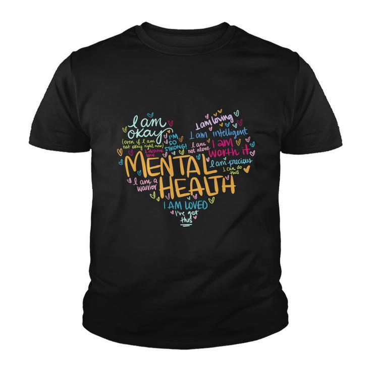 Mental Health Awareness Funny Gift Depression Cool Gift Youth T-shirt
