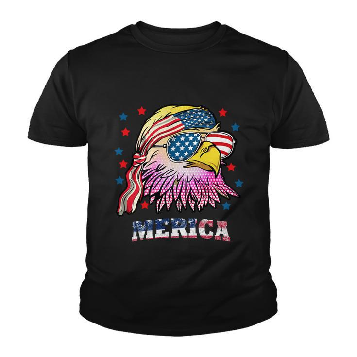 Merica Bald Eagle Mullet American Flag 4Th Of July Gift Youth T-shirt