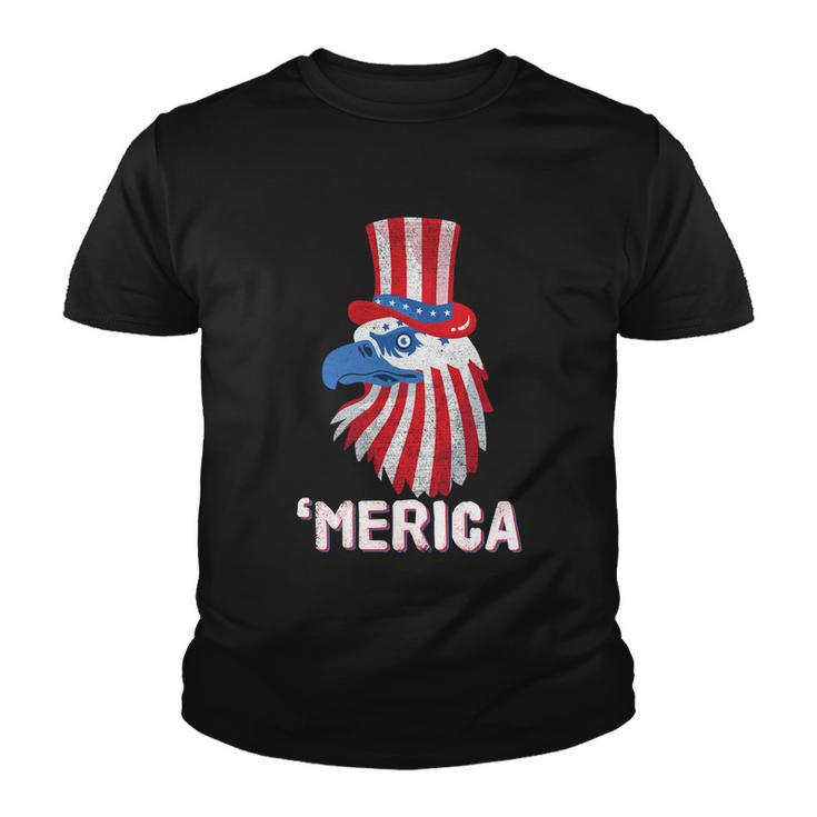 Merica Eagle Mullet 4Th Of July American Flag Patriotic Gift Youth T-shirt