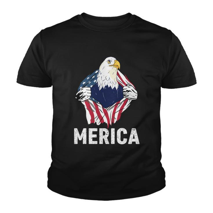 Merica Eagle Mullet 4Th Of July Funny Usa American Flag Great Gift Youth T-shirt