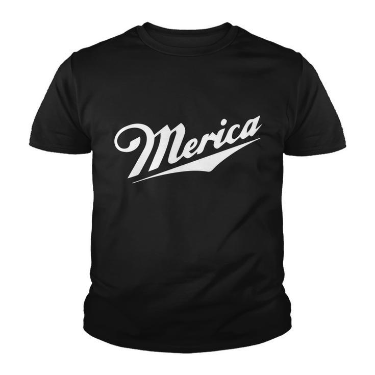 Merica Simple Logo Youth T-shirt