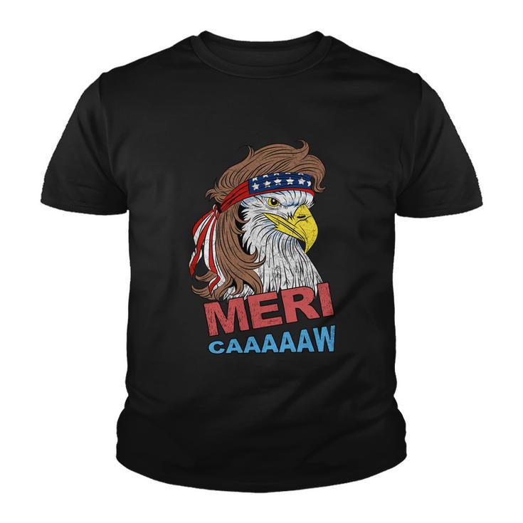 Merimeaningful Giftcaaaaaw Meaningful Gift Eagle Mullet 4Th Of July Usa American Youth T-shirt