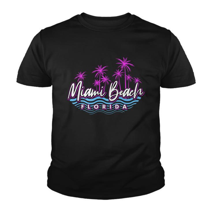 Miami Beach Florida Neon Tshirt Youth T-shirt