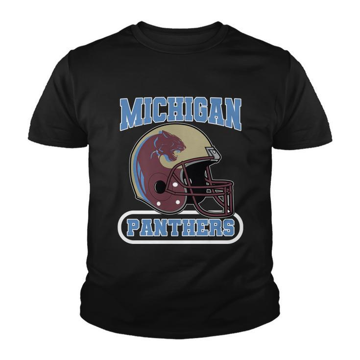 Michigan Panthers Football Logo Youth T-shirt
