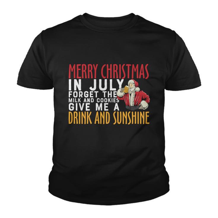 Milk Cookies Give Me Christmas In July Youth T-shirt