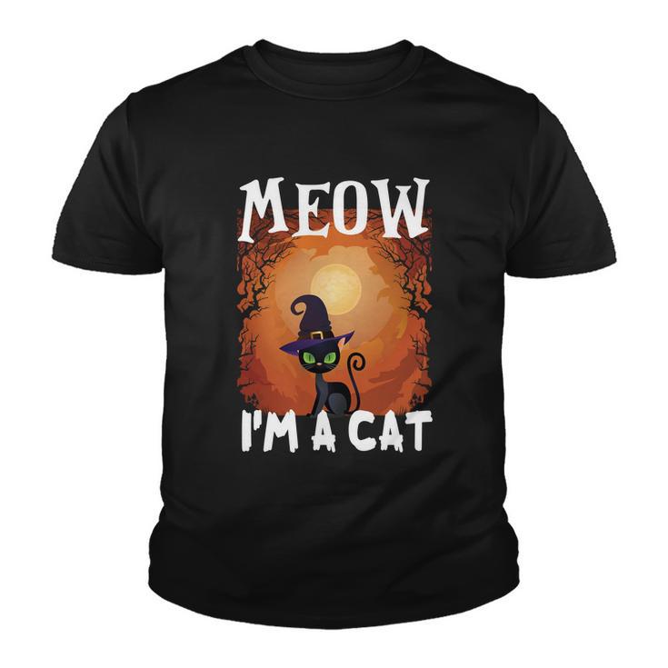 Moew Im A Cat Halloween Quote Youth T-shirt