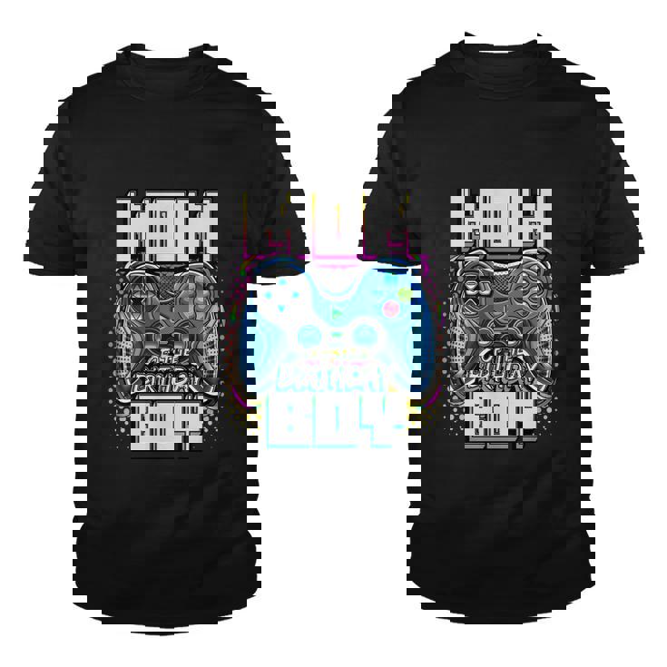 Mom Of The Birthday Boy Gift Matching Video Game Birthday Party Gift Graphic Design Printed Casual Daily Basic Youth T-shirt