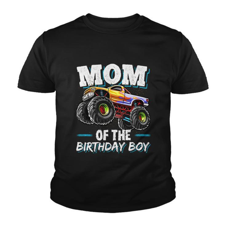 Mom Of The Birthday Boy Monster Truck Birthday Novelty Gift Youth T-shirt