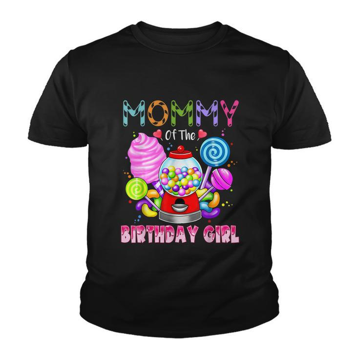 Mommy Of The Birthday Girl Candyland Candy Birthday Party Youth T-shirt