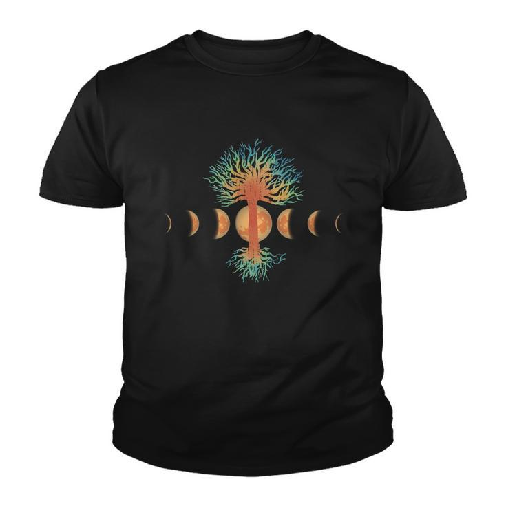 Moon Phases Tree Of Life Youth T-shirt