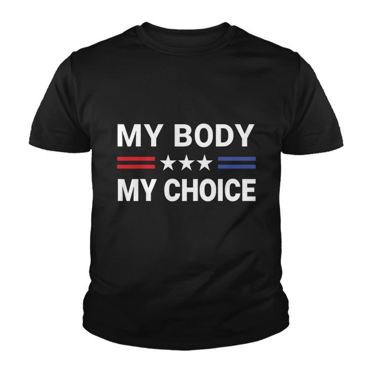 My Body My Choice Shirt With Us Flag Youth T-shirt
