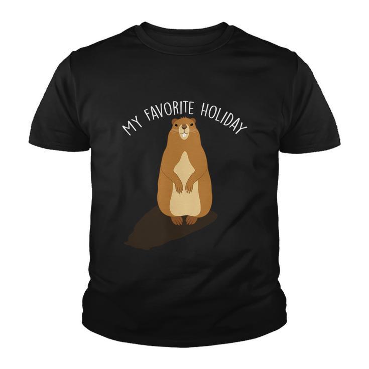 My Favorite Holiday Groundhog Day Youth T-shirt