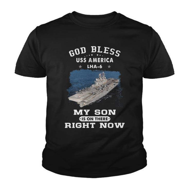 My Son Is On Uss America Lha  Youth T-shirt