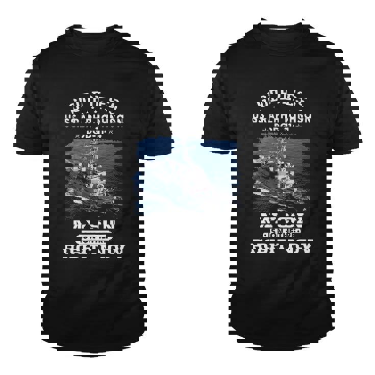 My Son Is On Uss Ralph Johnson Ddg  Youth T-shirt