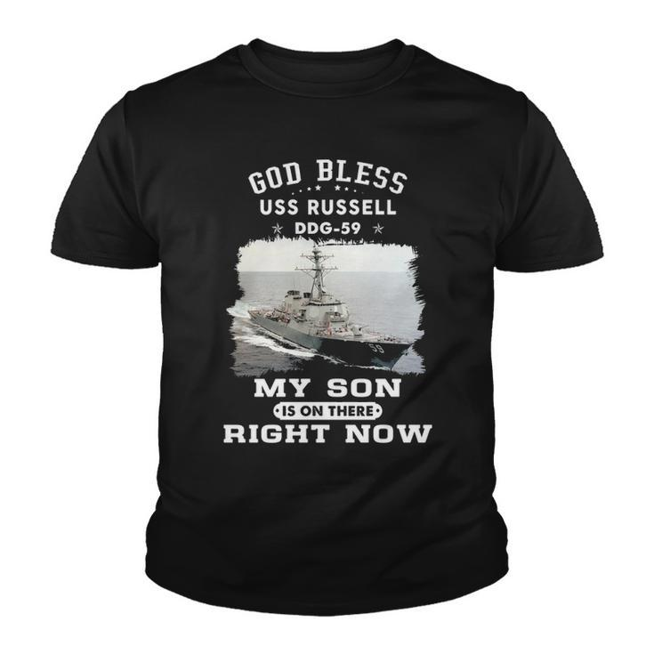 My Son Is On Uss Russell Ddg  Youth T-shirt