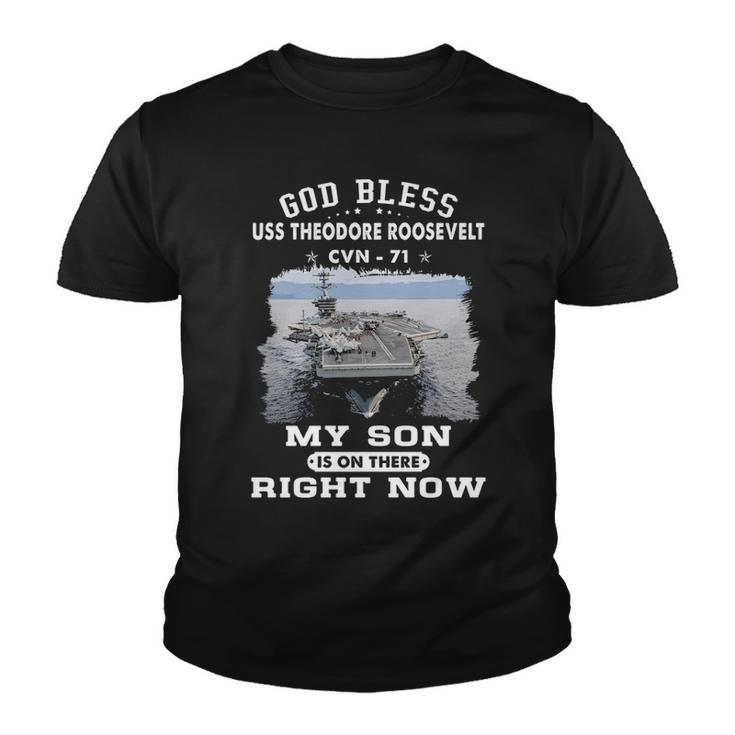 My Son Is On Uss Theodore Roosevelt Cvn  Youth T-shirt