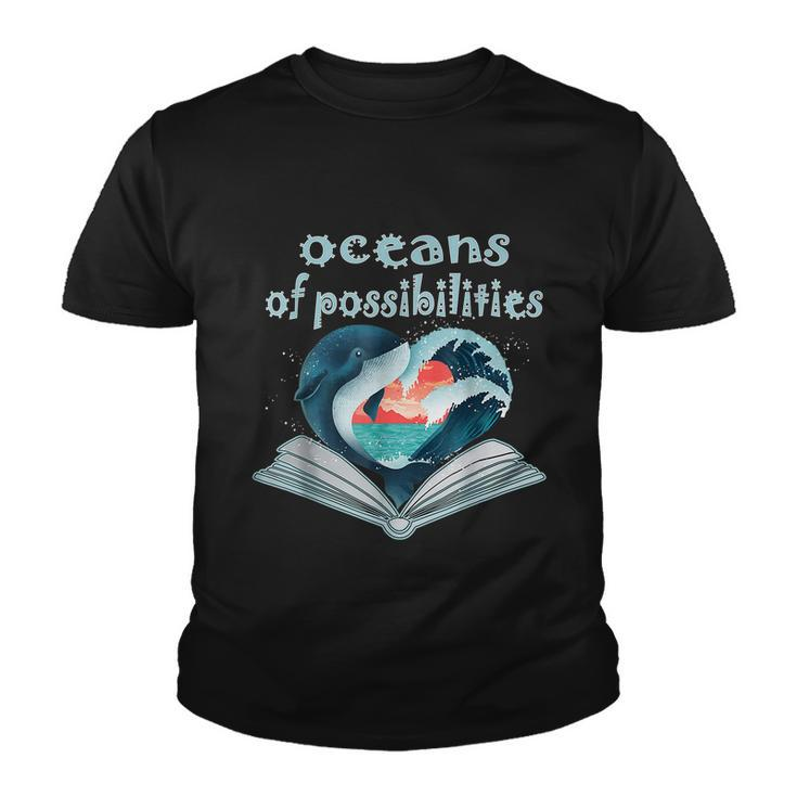 Oceans Of Possibilities Summer Reading 2022 Librarian Tshirt Youth T-shirt