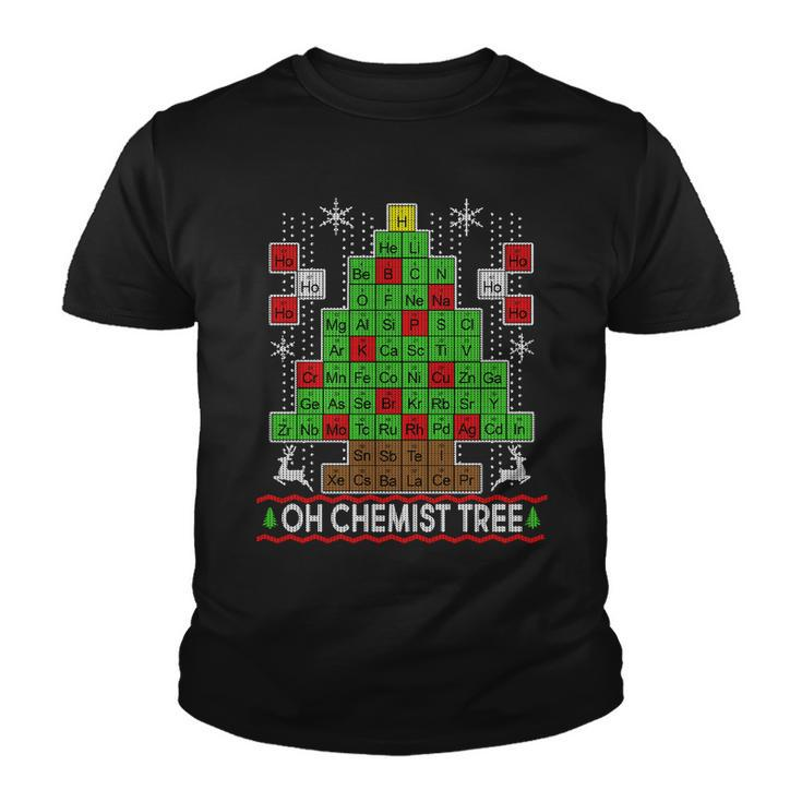 Oh Chemist Tree Ugly Christmas Sweater Tshirt Youth T-shirt