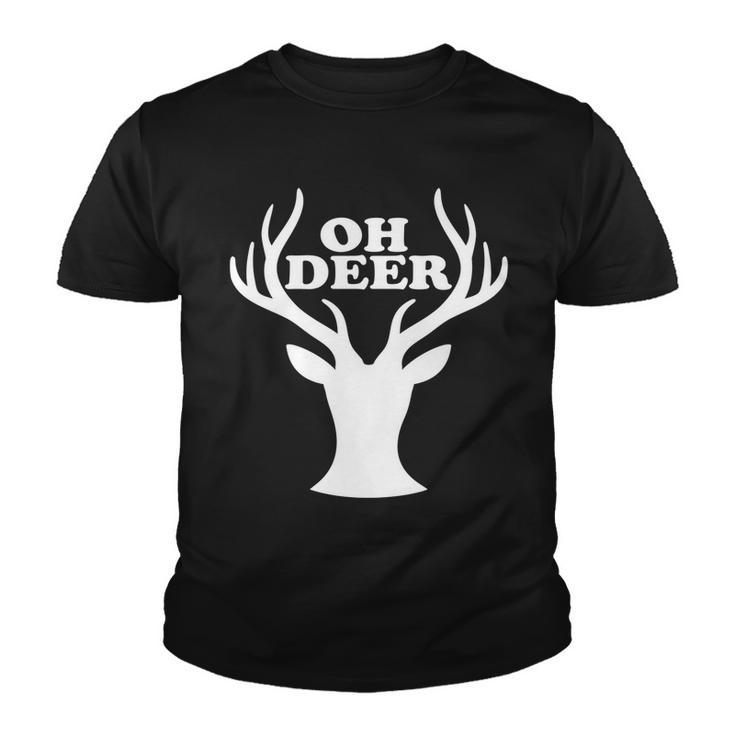 Oh Deer Funny Christmas Tshirt Youth T-shirt
