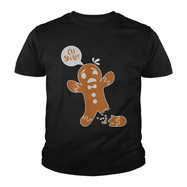 Oh Snap Funny Gingerbread Christmas Youth T-shirt