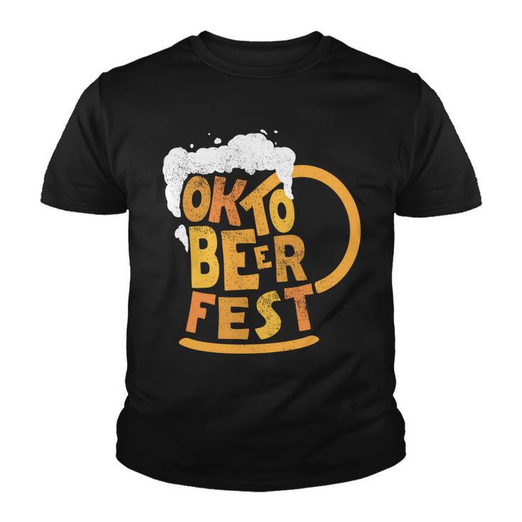 Oktoberfest Beer Fest Logo Youth T-shirt