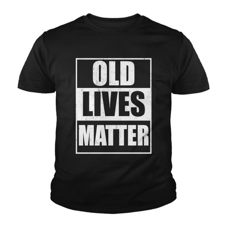 Old Lives Matter Distressed Logo Tshirt Youth T-shirt