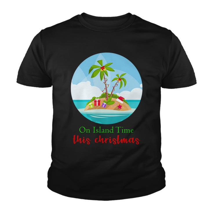 On Island Time This Christmas Vacation Youth T-shirt