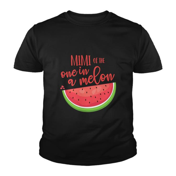 One In A Melon Watermelon Theme Funny Birthday Girl Youth T-shirt