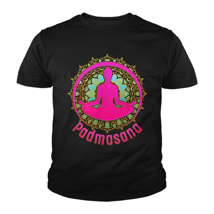Padmasana Yoga Lotus Pose Youth T-shirt