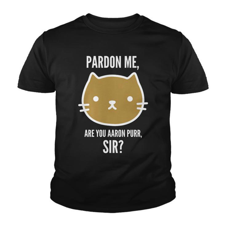 Pardon Me Are You Aaron Purr Sir Youth T-shirt