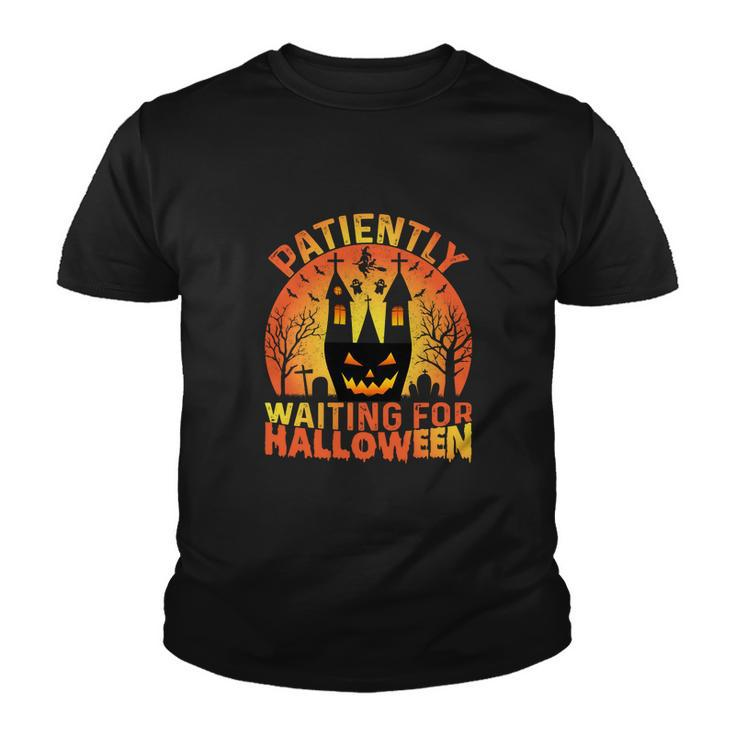Patiently Spend All Year Waiting For Halloween Youth T-shirt