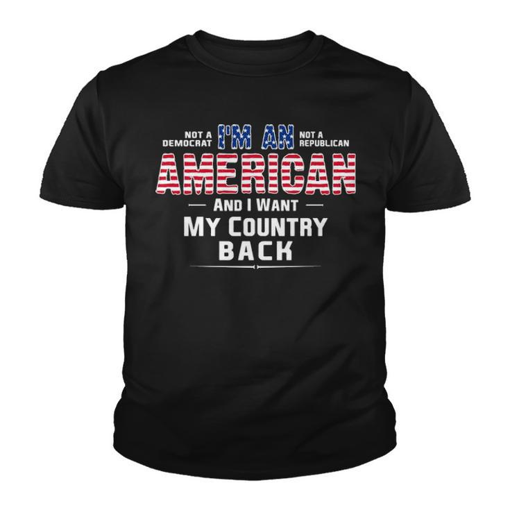 Patriot I Am An American Youth T-shirt