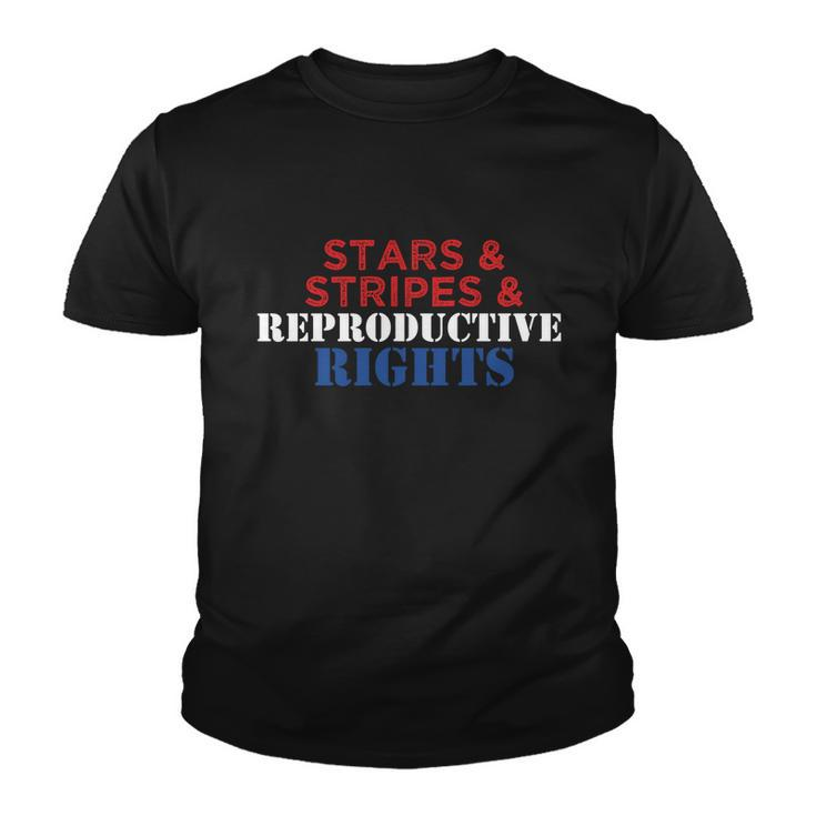 Patriotic 4Th Of July Gift Stars Stripes Reproductive Right Gift V2 Youth T-shirt