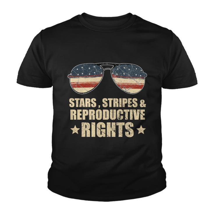 Patriotic 4Th Of July Stars Stripes And Reproductive Rights Funny Gift V2 Youth T-shirt