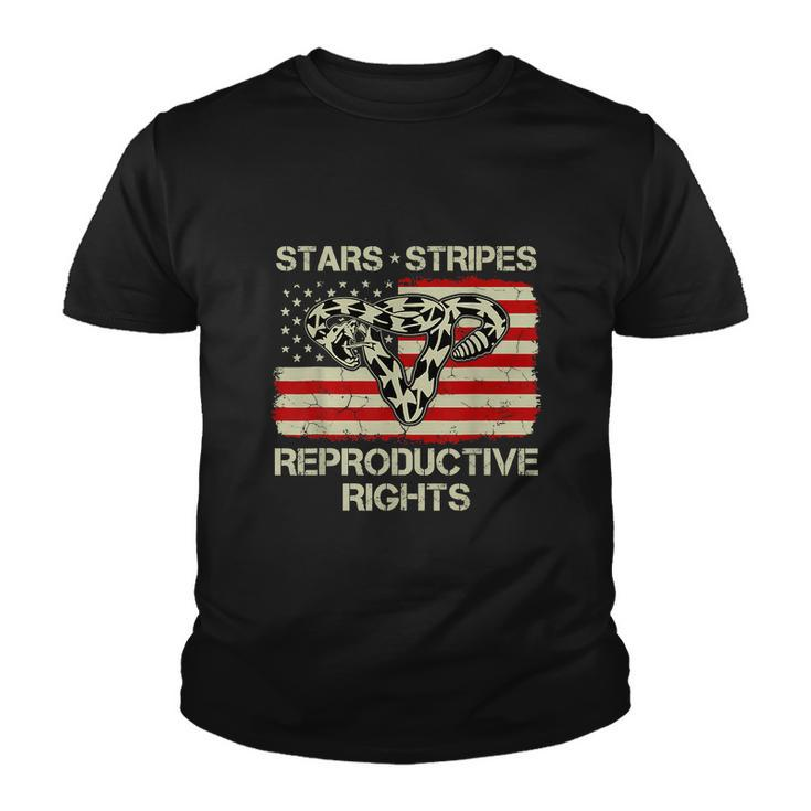 Patriotic 4Th Of July Stars Stripes Reproductive Right V2 Youth T-shirt