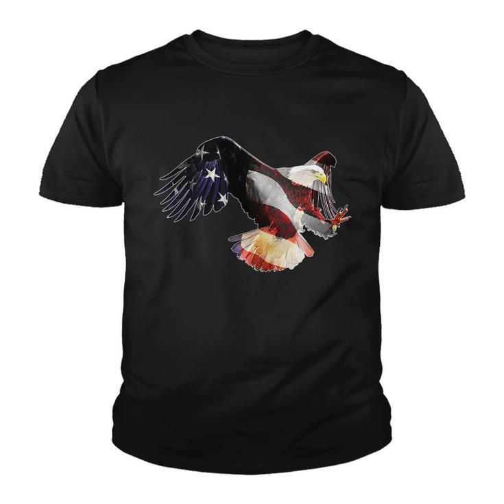 Patriotic American Bold Eagle Youth T-shirt