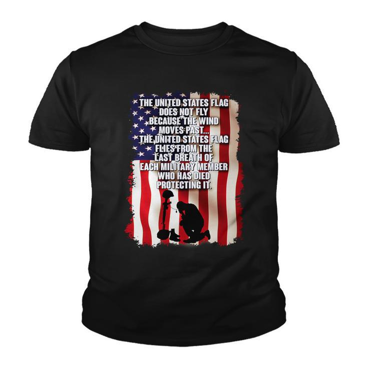 Patriotic Memorial Day United States Flag Youth T-shirt