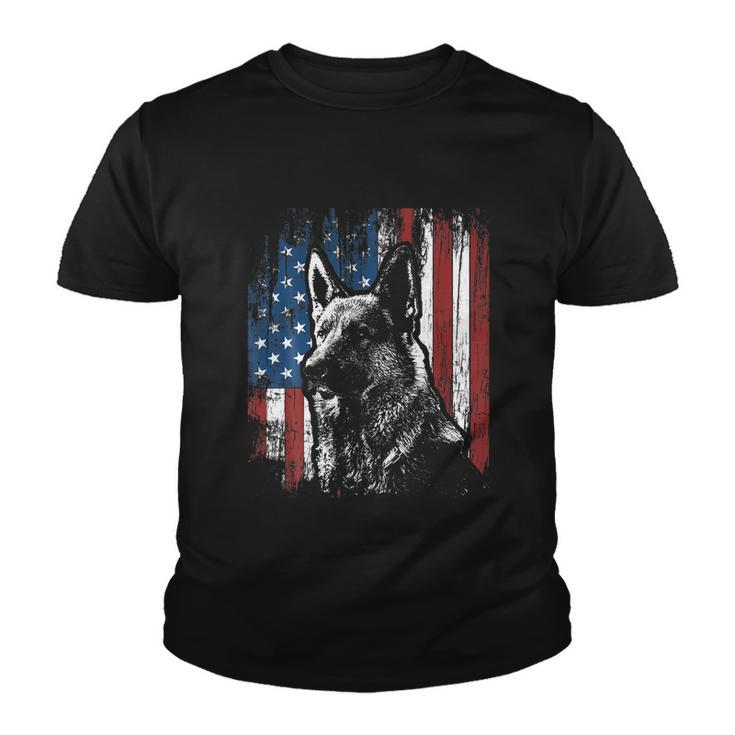 Patrioticgiftgermangiftshepherdgiftamericangiftflag Dog Gift Men Women Gift Youth T-shirt