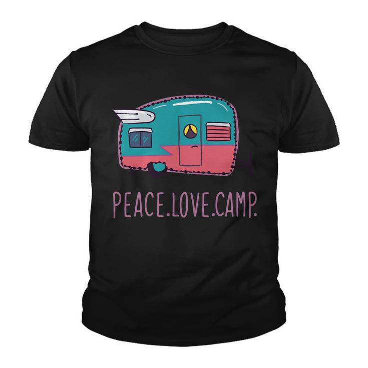 Peace Love Camp Tshirt Youth T-shirt