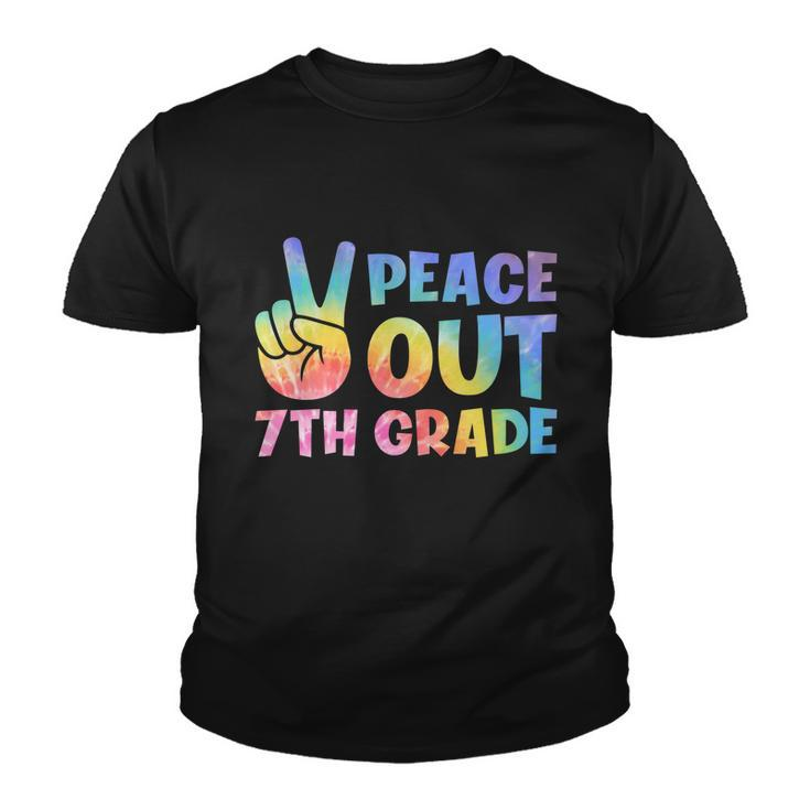 Peace Out 7Th Grade 2022 Graduate Happy Last Day Of School Great Gift Youth T-shirt
