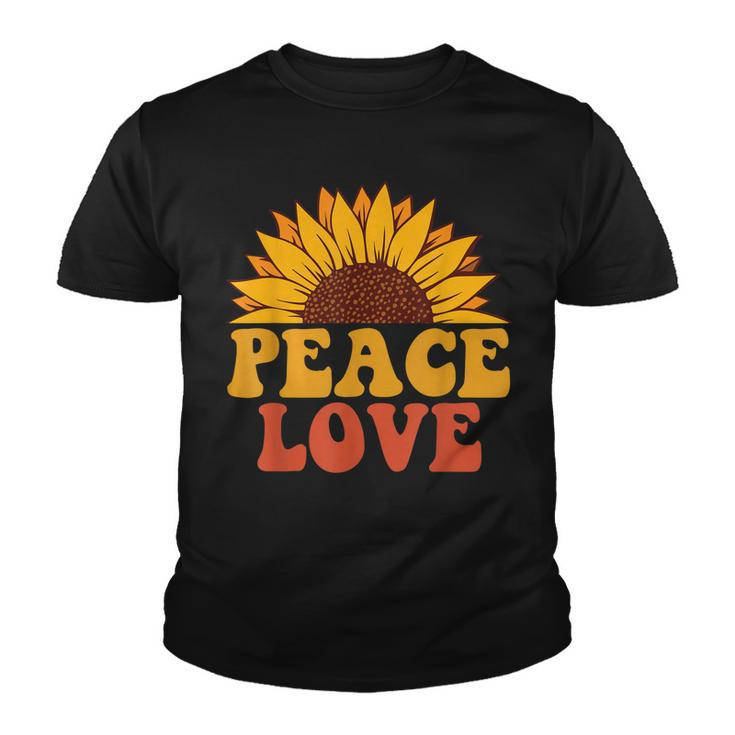 Peace Sign Love 60S 70S Tie Dye Hippie Halloween Costume  V8 Youth T-shirt