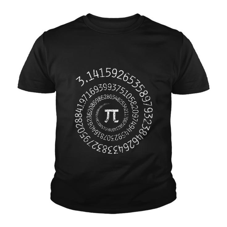 Pi Day Shirt Spiral Pi Math Design For Pi Day 314 Tshirt Youth T-shirt