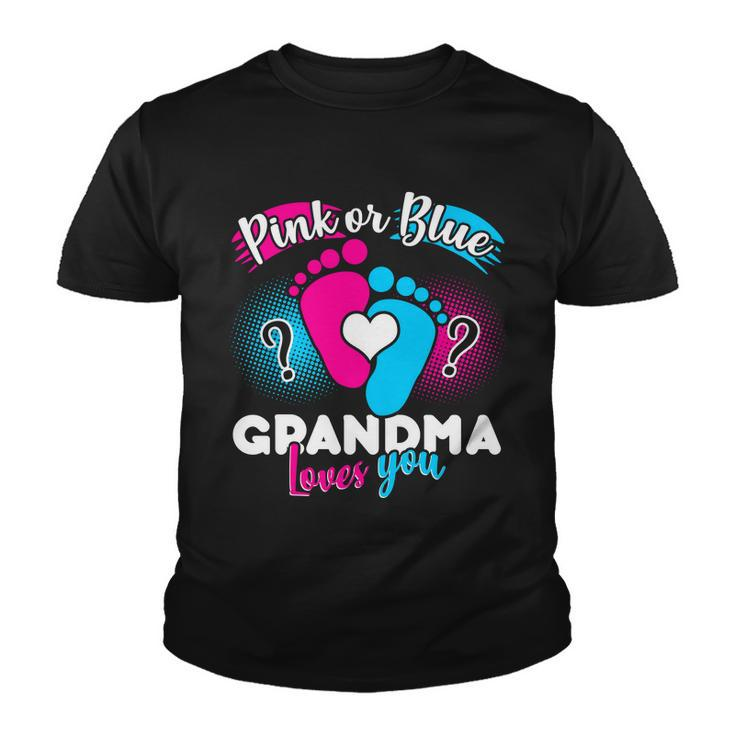 Pink Or Blue Grandma Loves You Tshirt Youth T-shirt