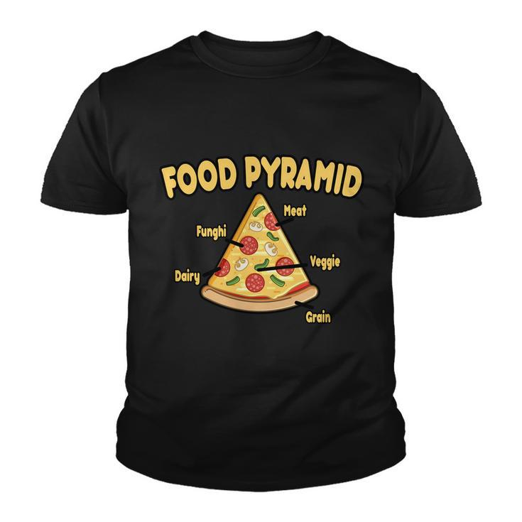 Pizza Food Pyramid Youth T-shirt