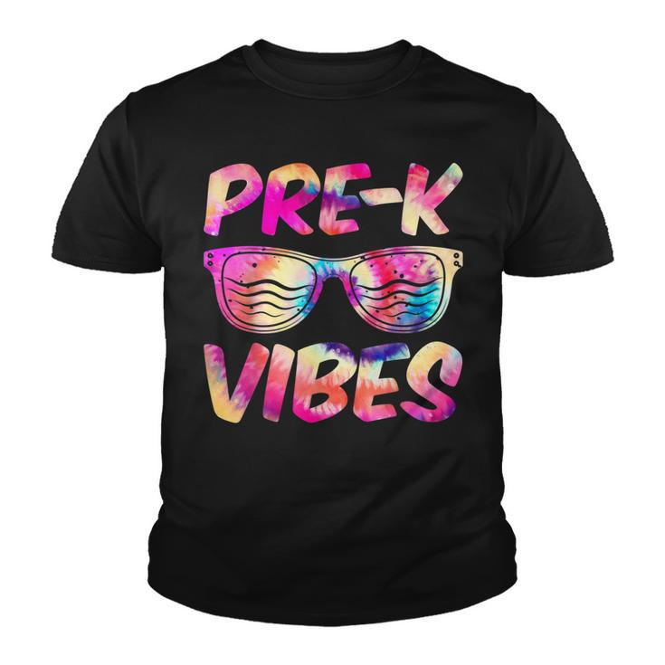 Pre-K Vibes First Day Of Preschool Kids Back To School  Youth T-shirt