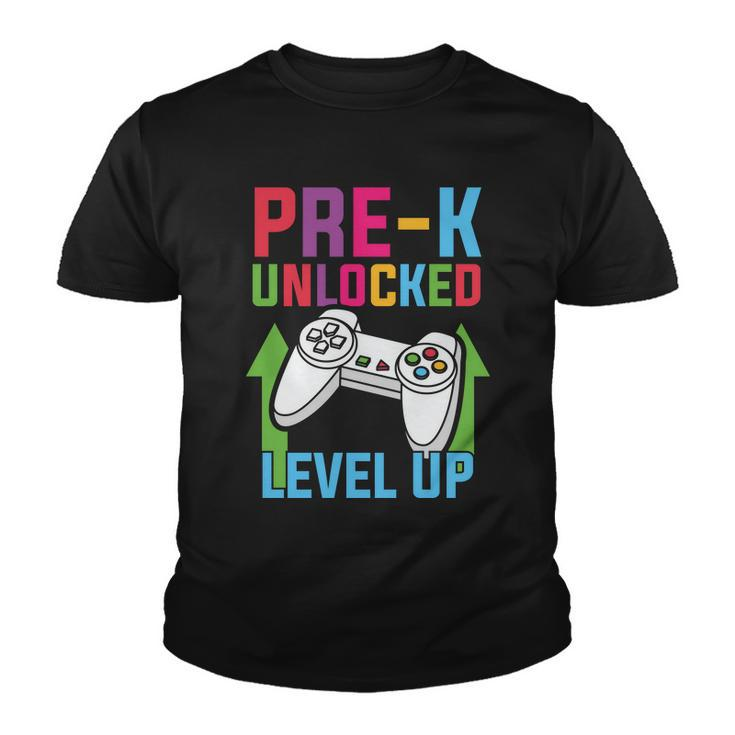 Prek Unlocked Level Up Game Back To School Youth T-shirt