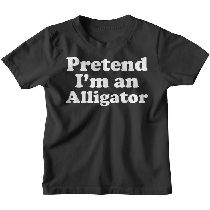 Pretend Im An Alligator Funny Lazy Easy Halloween Costume Youth T-shirt